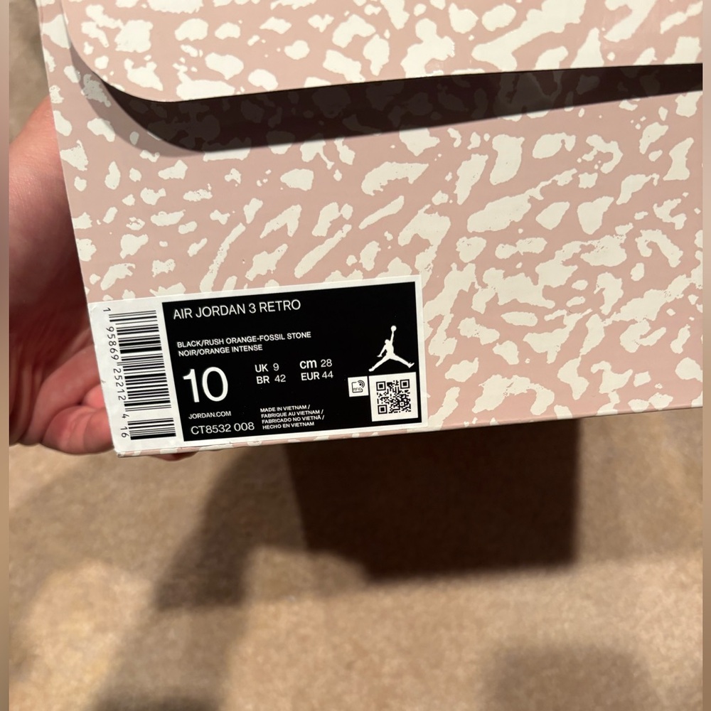 NEW Air Jordan 3 Desert Elephant - Size 10 US Men’s - Picture 13 of 14